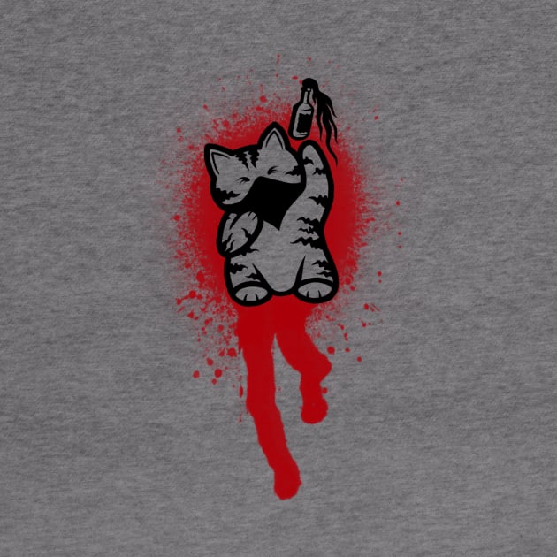 Maneki Neko Blood Stain by PabloDiablo13